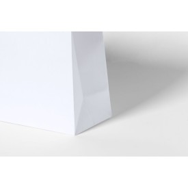 Yeman papieren tas 100 g/m² - A5+ - wit - gedraaid koord