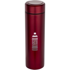 Taylor 450 ml dubbelwandige roestvrijstalen fles met theefilter-Rood