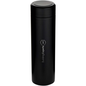 Taylor 450 ml dubbelwandige roestvrijstalen fles met theefilter-Zwart