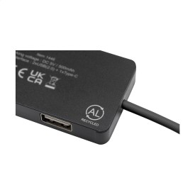 Tecco GRS USB Hub - gerecycled aluminium - USB-C en A