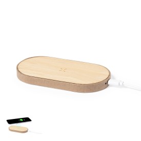 Tedey oplader - 10W - gerecycled karton en bamboe - draadloos