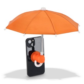 Telefoonparaplu met zuignaphouder-Oranje