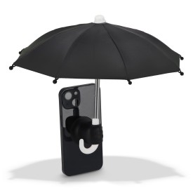 Telefoonparaplu met zuignaphouder-Zwart