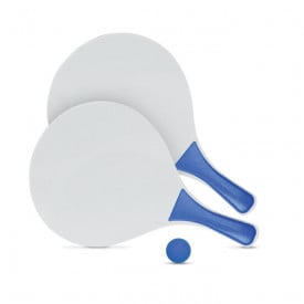 Tennisset voor op het strand-Blauw-Zonder opdruk