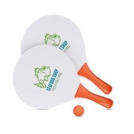 Match strandtennisspel - MDF - gekleurd handvat - gekleurde bal