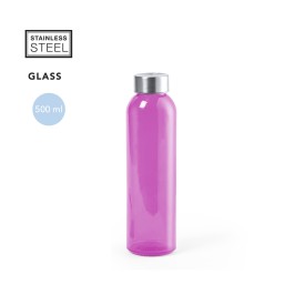 Terkol fles 500ml - glas - transparant gekleurd