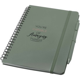 Thalaasa A5 ocean-bound hardcover notitieboek met balpen (zwarte inkt)