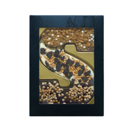 The Crowdpleaser chocoladeletter S - 210 gram - Biscoff, Oreo en karamel zeezout