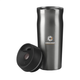 Thermoboost thermosbeker 450 ml - gerecycled RVS - lekvrij - schroefdop