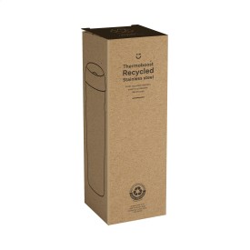 Thermoboost thermosbeker 450 ml - gerecycled RVS - lekvrij - schroefdop