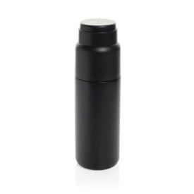 Thermocup RCS recycled geisoleerde fles met beker 500ml-Zwart