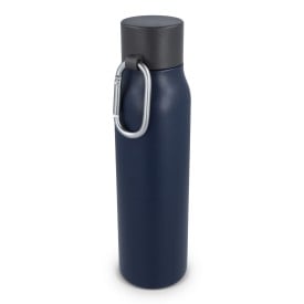 Thermosfles 600ml - RVS - lekvrij - met caribiner
