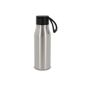 Thermofles met touw 600ml-Zilver