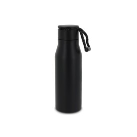 Thermofles met touw 600ml-Zwart