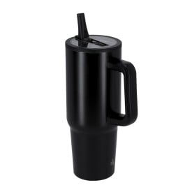 Thermoskan-kan Huver 870 ml - gerecycled RVS - dubbele wand - BPA-vrij