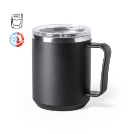 Tikam thermoskan 350 ml - RVS - mat gekleurd - transparante dop