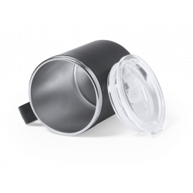 Tikam thermoskan 350 ml - RVS - mat gekleurd - transparante dop