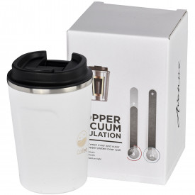Thor 360 ml lekvrije koperen vacuümbeker-Wit