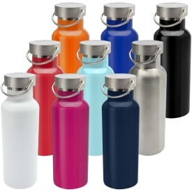 Thor RCS waterfles 500ml - gerecycled RVS - met koperen vacuüm isolatie - in geschenkdoos