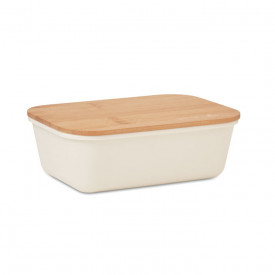Thrusday lunchbox met bamboe deksel-Beige