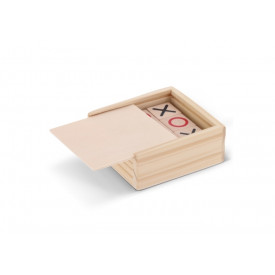 Strategisch spel - hout - Tic Tac Toe - verpakt in bamboe