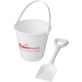 Tides strandemmer en schep van gerecycled plastic-Wit