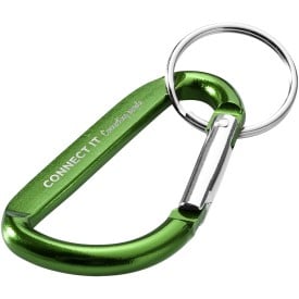 Timor sleutelhanger - gerecycled aluminium - 6 cm - met karabijnhaak