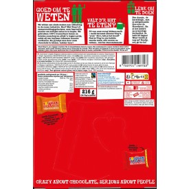 Tony's Chocolonely adventskalender klein - 24 Tiny Tony's - melk en karamel zeezout - zonder wikkel