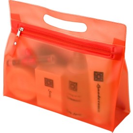 Clyde toilettas - PVC - handvat - transparant