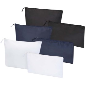 Toilettas set 2 stuks - GRS gerecycled polyester - 32x21 cm - 23x13 cm