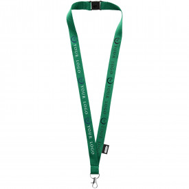 Tom gerecyclede PET lanyard met veiligheidssluiting-Groen