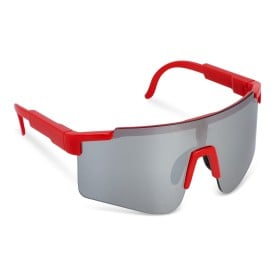 Tom R-PC sportzonnebril met spiegelende glazen UV400-Rood