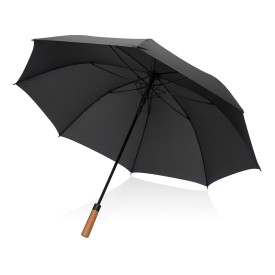 Tony Aware™ RPET 30 inch acacia auto open paraplu-Zwart