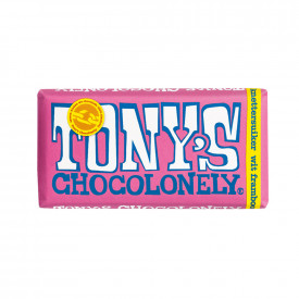 Tony Chocolonely Chocoladereep-Wit framboos