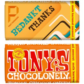 Tony's Chocolonely chocoladereep - 180 gram - diverse smaken - gepersonaliseerde wikkel