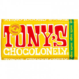 Tony's Chocolonely chocoladereep 180 gram-Melk noga
