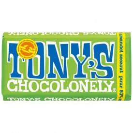 Tony's Chocolonely chocoladereep 180 gram-Puur amandel zeezout