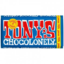 Tony's Chocolonely chocoladereep 180 gram-Puur