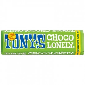 Tony Chocolonely chocoladereep 50 gram-Amandel zeezout