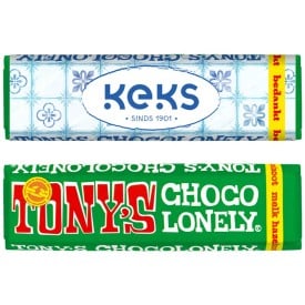 Tony's Chocolonely chocoladereep - 50 gram - diverse smaken - gepersonaliseerde wikkel