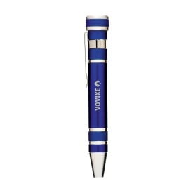 ToolPen bitpen - aluminium - met clip en 8 bitjes - in doosje