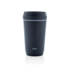 Topl Recycled Plastic To Go beker gepatenteerd 360 Lid 354ml