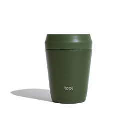 Topl Recycled Staal To Go beker gepatenteerd 360 Lid 235ml-Groen