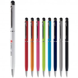 Stylus balpen - metaal - draaimechanisme - gestroomlijnd