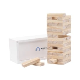 Black Mount toren spel - hout - witte opbergbox