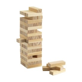 Toren spel - hout - verpakt in katoenen zakje