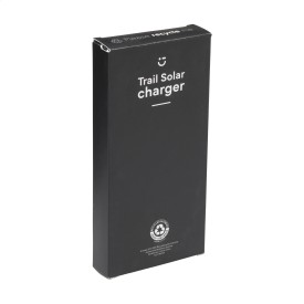 Trail solar powerbank - 10000mAh - gerecycled ABS - waterdicht - met zaklamp