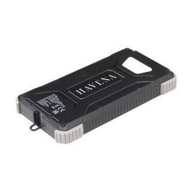 Trail solar powerbank - 10000mAh - gerecycled ABS - waterdicht - met zaklamp