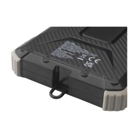 Trail solar powerbank - 10000mAh - gerecycled ABS - waterdicht - met zaklamp