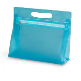 Transparante toilettas-Blauw-Zonder opdruk